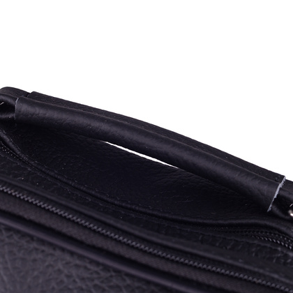 Torba na ramię skórzana KEMER T013 Czarna - min. zamówienie 20 / 50 / 100 szt.