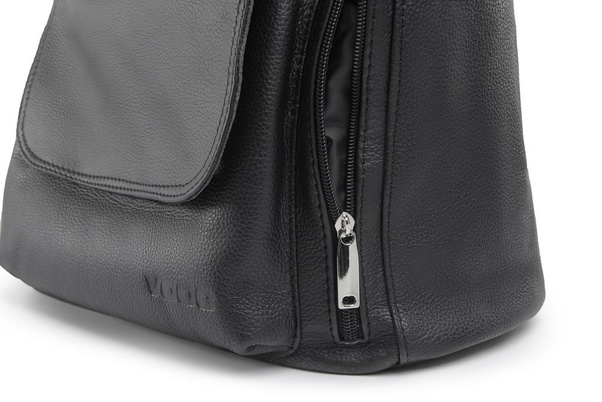 Torebka skórzana na ramię KEMER VOOC EP20 Czarna