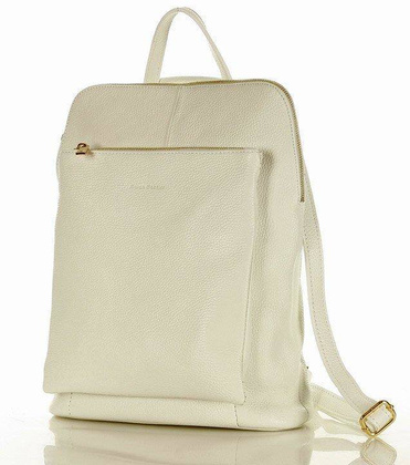 MARCO MAZZINI Plecak damski torebka crossbody A4 - biały - min. zamówienie 20 / 50 / 100 szt.