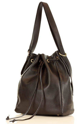 MARCO MAZZINI Miejska torebka skórzana na ramię torba plecak convertible leather bag czarny - min. zamówienie 20 / 50 / 100 szt.