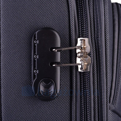 Duża walizka WINGS 206 L Szara