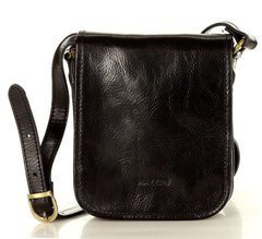 Marco Mazzini Torebka raportówka listonoszka skórzana messenger classic bag czarna - min. zamówienie 20 / 50 / 100 szt.
