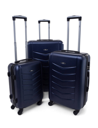 Zestaw 3 walizek KEMER RGL 520 Granatowy