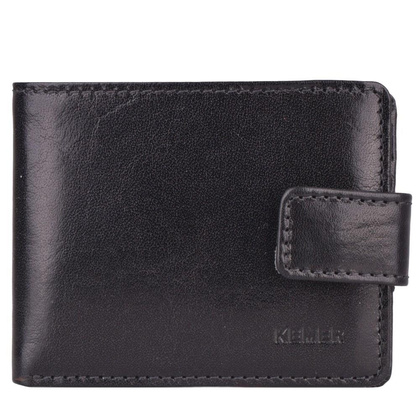 Portfel męski skórzany KEMER M 14 Czarny  - min. zamówienie 20 / 50 / 100 szt.