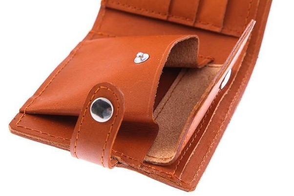 Portfel skórzany unisex KEMER VOOC Vintage P21 Naturalny