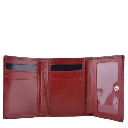 Portfel damski skórzany KEMER D10 Bordowy - min. zamówienie 20 / 50 / 100 szt.