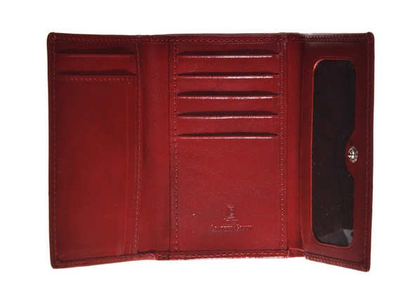 Portfel damski skórzany BELLUCCI D2 Bordowy - min. zamówienie 20 / 50 / 100 szt.