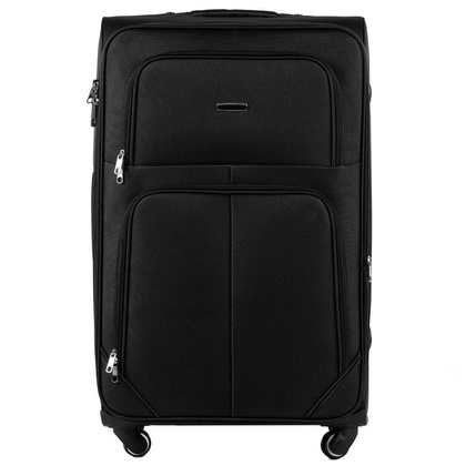 Duża walizka WINGS 214 4K L Czarna