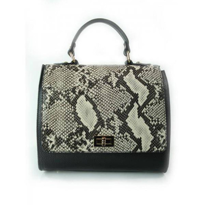 TOREBKA KUFEREK SKÓRZANY  VERA PELLE  PYTON  CEL99NP