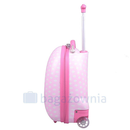 Walizka dziecięca KEMER GROSZKI Różowa