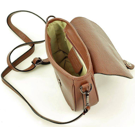MARCO MAZZINI Skórzana torebka listonoszka na ramię saddle leather bag brąz - min. zamówienie 20 / 50 / 100 szt.