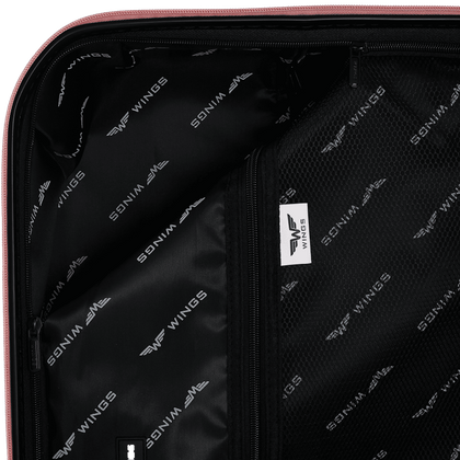 Zestaw 3 walizek WINGS HPE01-3 Dusty Pink
