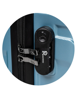 Bardzo mała walizka PELLUCCI RGL 885 XS 40x25x20 Niebieski metaliczny