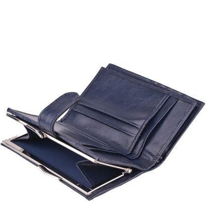 Portfel damski skórzany KEMER P13 Granatowy - min. zamówienie 20 / 50 / 100 szt.