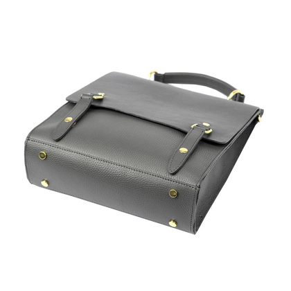 Plecak damski skórzany KEMER 19-66 DOLLARO Jasny popiel