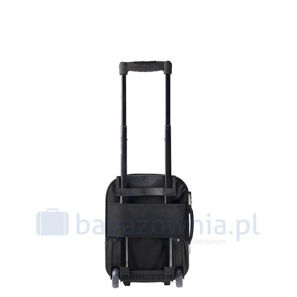 Bardzo mała walizka PELLUCCI RGL 652 WIZZ Czarna pomarańcz