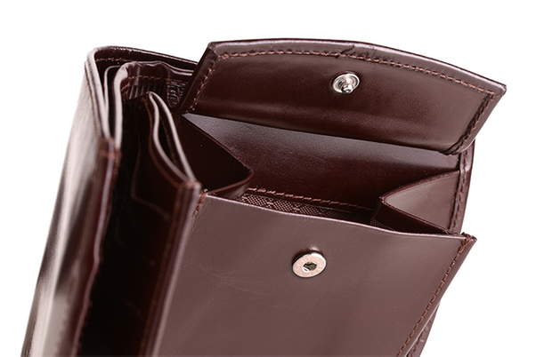 Portfel skórzany męski KEMER VOOC PPM1 Brązowy