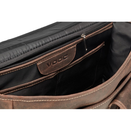 Torba skórzana na laptopa KEMER VOOC 14" RDW14 Czarna