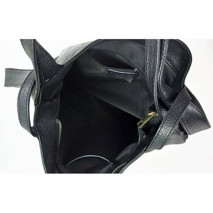 Duży skórzany worek na ramię, plecak XXL Vera Pelle WX754V Zieleń