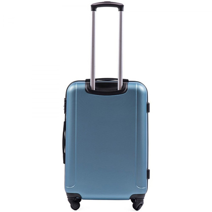 Średnia walizka WINGS 888 M Metaliczny Niebieski