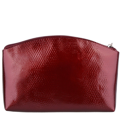 Kosmetyczka skórzana KEMER KO252 Bordo lakier - min. zamówienie 20 / 50 / 100 szt.