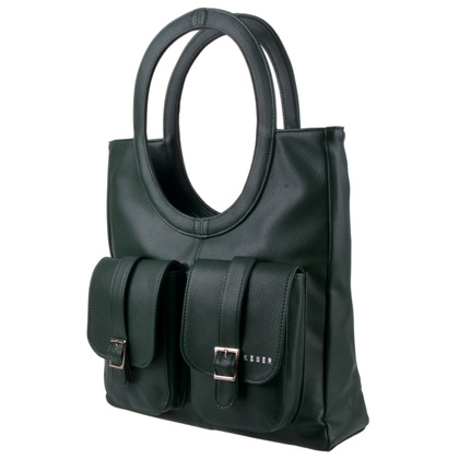 Torebka damska skórzana KEMER 103K N Zielona