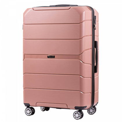 Duża walizka WINGS PP05 L Różowa