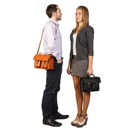 Stylowa torba kuferek KEMER VOOC Vintage P30 brąz