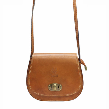 Torebka damska listonoszka, skóra naturalna