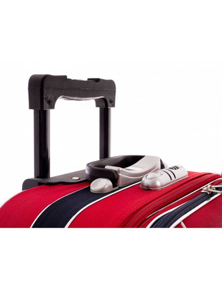 Mała kabinowa walizka PELLUCCI RGL 0328A S Czerwono granatowa