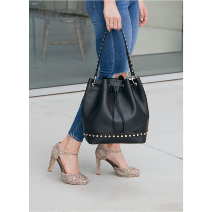 Torebka damska na ramię KEMER SOLIER FB40 Czarna - min. zamówienie 20 / 50 / 100 szt.