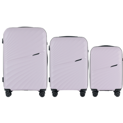 Zestaw 3 walizek WINGS HPE01-3 Hazy Lilac