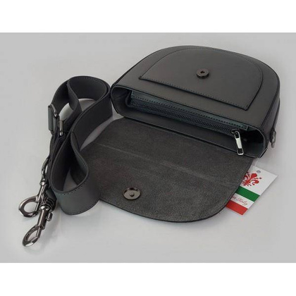 Listonoszka,chlebak,przewieszka  Vera Pelle klapka zamsz