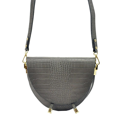 Torebka damska skórzana KEMER 19-16 COCO Popiel