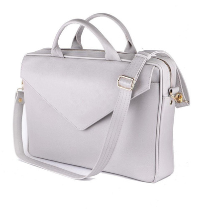 Teczka damska na laptop 15.4 KEMER SOLIER FL15 Popielata - min. zamówienie 20 / 50 / 100 szt.