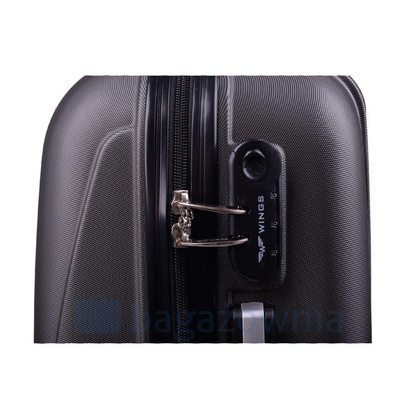 Mała kabinowa walizka WINGS 0912 S Ryanair Ciemno szara