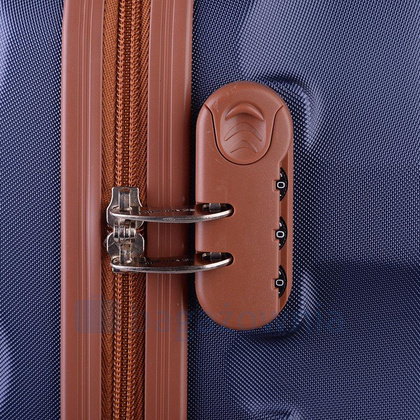 Duża walizka WINGS 402 L Granatowa