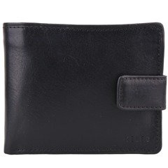 Portfel męski skórzany KEMER 005M/J Czarny / Jasny brąz - min. zamówienie 20 / 50 / 100 szt.