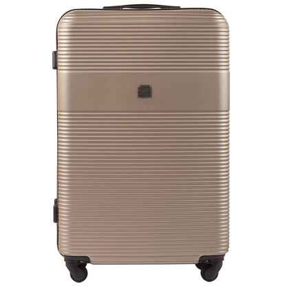 Duża walizka WINGS 5398 L Złota