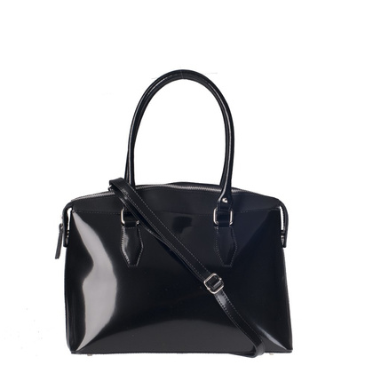 Torebka damska skórzana KEMER 641 Czarna lakier - min. zamówienie 20 / 50 / 100 szt.