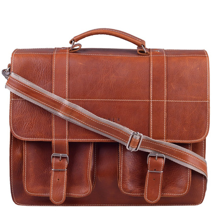 Torba skórzana na ramię KEMER 902 Jasny Brąz