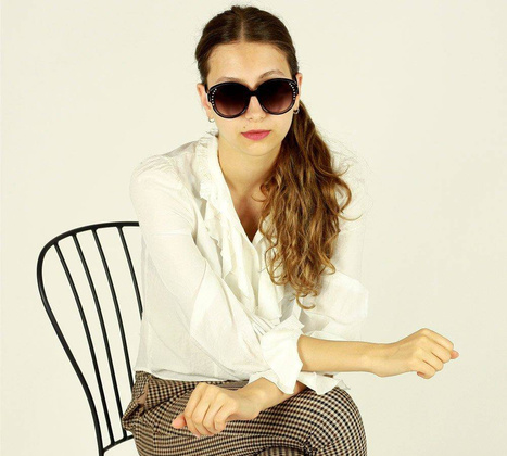 Luksusowe okulary przeciwsłoneczne MAZZINI  DIAMOND czarny - min. zamówienie 20 / 50 / 100 szt.