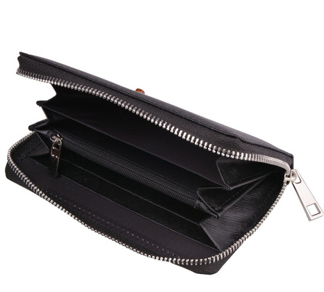 Portfel skórzany damski KEMER 358D Czarny - min. zamówienie 20 / 50 / 100 szt.