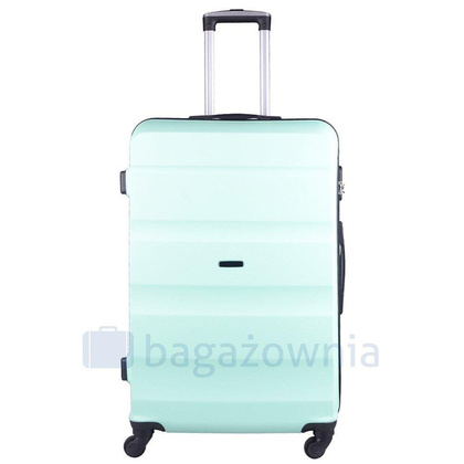 Średnia walizka WINGS AT01 M Jasnozielona