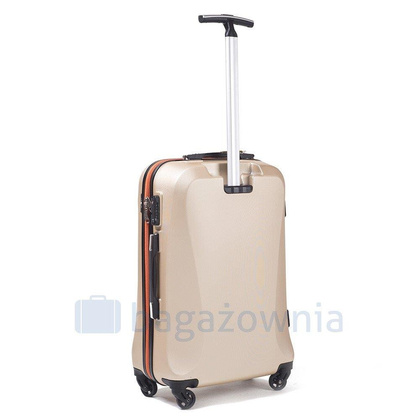 Średnia walizka WINGS 518 M Granatowo pomarańczowa