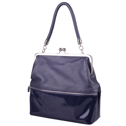 Torebka damska skórzana KEMER R 198 Granatowa - min. zamówienie 20 / 50 / 100 szt.