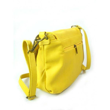 TOREBKI  SKÓRZANE  LISTONOSZKI  a5  VERA PELLE  ŻÓŁTA VP1017GG  ŚLĄSKIE