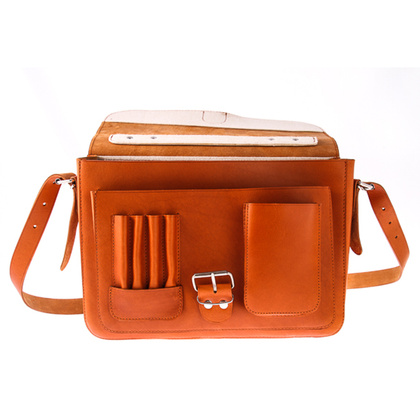 TECZKA SKÓRZANA 3W1 KEMER VOOC Vintage  P13 BEŻOWA