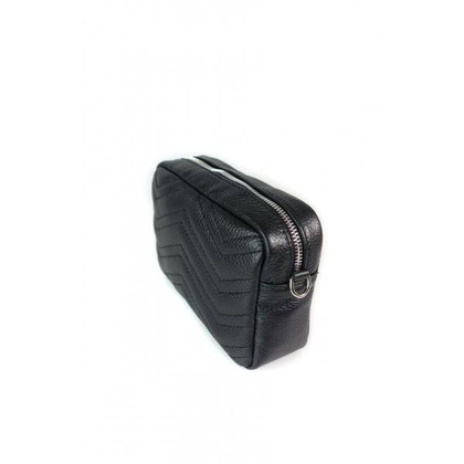 Włoska listonoszka, nerka, przewieszka  Vera Pelle Czarna VP1146N