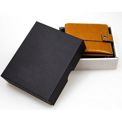 Skórzany portfel wizytownik męski KEMER SOLIER SA13 Brąz - min. zamówienie 20 / 50 / 100 szt.